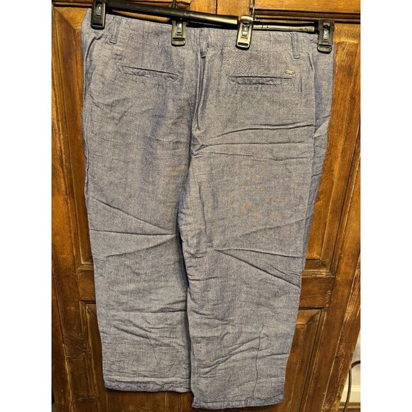 Tommy Hilfiger Woman Plus Blue Linen Wide Leg‎ Pants Size 14 - Picture 3 of 7